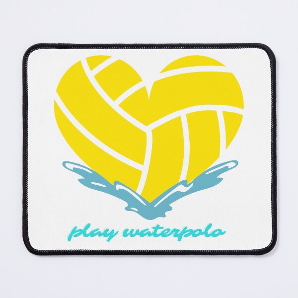 Item preview, Yellow Heart - play waterpolo designed and sold by waterpoloworld.