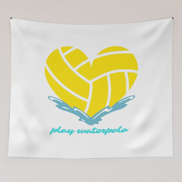Item preview, Yellow Heart - play waterpolo designed and sold by waterpoloworld.