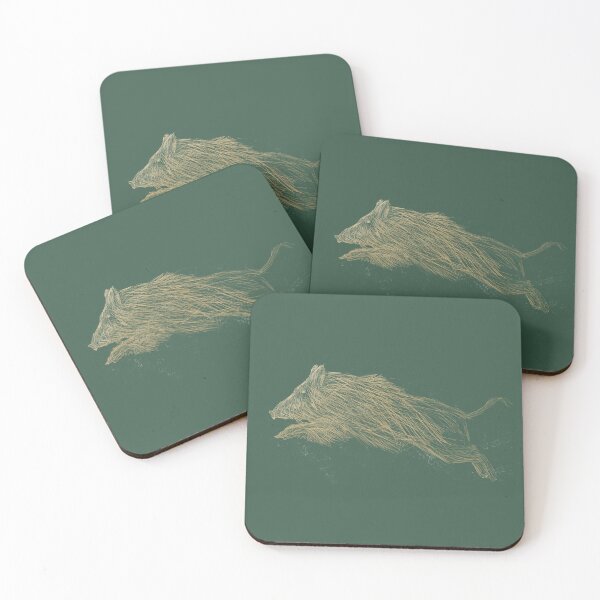 Item preview, Running boar in the woods designed and sold by LapinRond.
