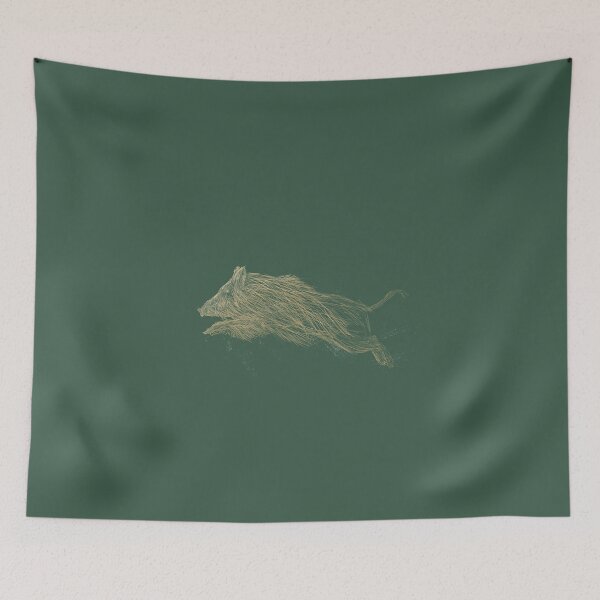 Item preview, Running boar in the woods designed and sold by LapinRond.