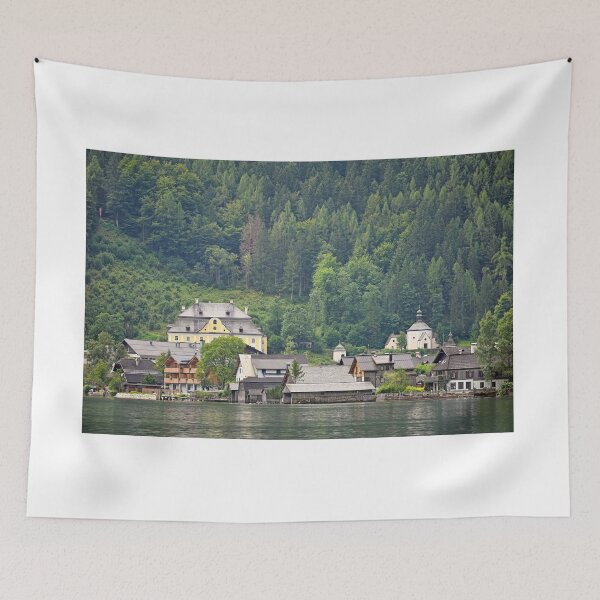 Item preview, Hallstatt village lakeside Hallstatter lake in Austria designed and sold by goceris.