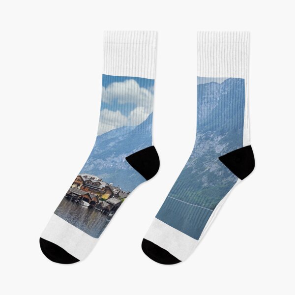 Item preview, Hallstatt village and Hallstatter lake in Austria designed and sold by goceris.