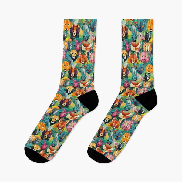 Item preview, Colorful animals seamless pattern 05 designed and sold by Phumtanis66.