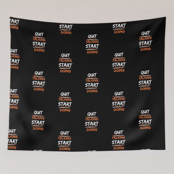 Item preview, quit talking start doing designed and sold by Preety Padhiyar.
