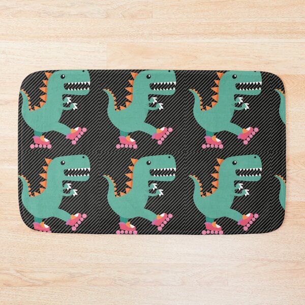 Item preview, dinosaur on roller skate designed and sold by SabyDigitalArt.
