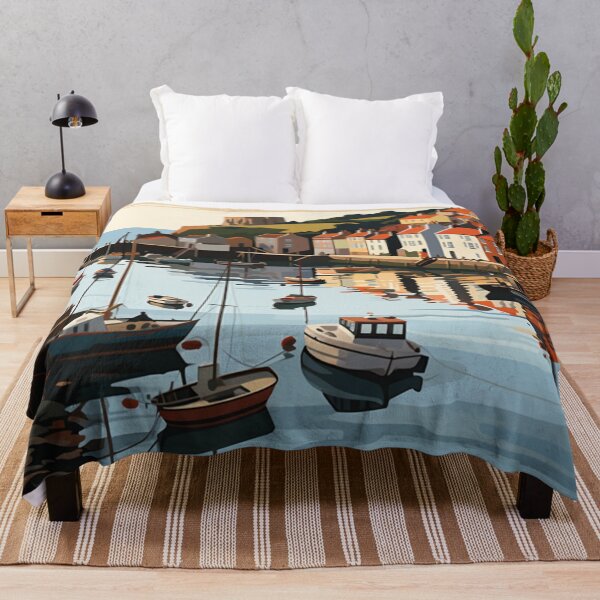 Item preview, A Vintage Travel Illustration of Whitby - England designed and sold by GoodOldVintage.
