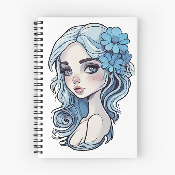 Item preview, Blue flower girl designed and sold by whiterabbitw.