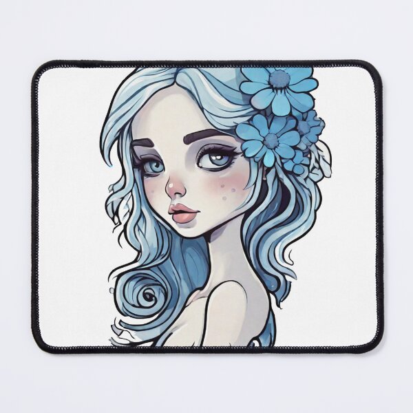 Item preview, Blue flower girl designed and sold by whiterabbitw.