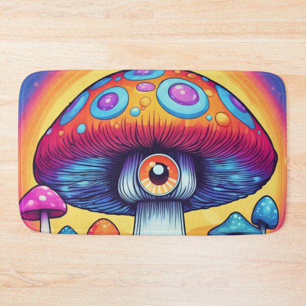 Item preview, Magic Mushrooms, Shrooms, Psychedelic, Trippy Cute, Colorful, Cottagecore, Retro designed and sold by shypixels.