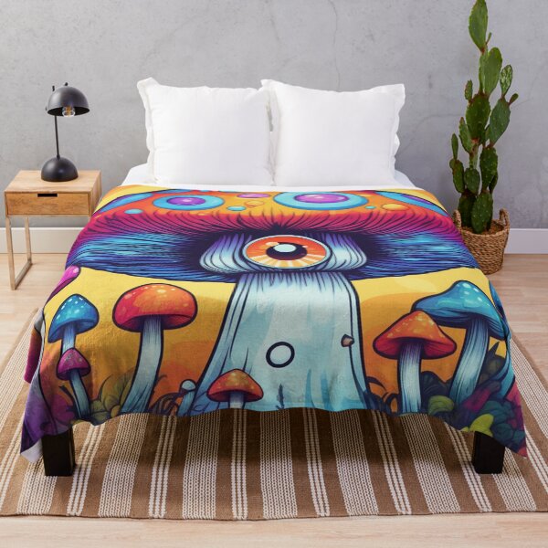 Item preview, Magic Mushrooms, Shrooms, Psychedelic, Trippy Cute, Colorful, Cottagecore, Retro designed and sold by shypixels.