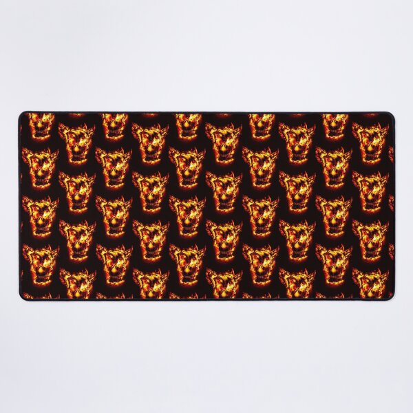 Item preview, Skeleton face with flames designed and sold by MegsSD.