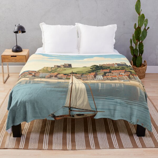 Item preview, A Vintage Travel Illustration of Whitby - England designed and sold by GoodOldVintage.