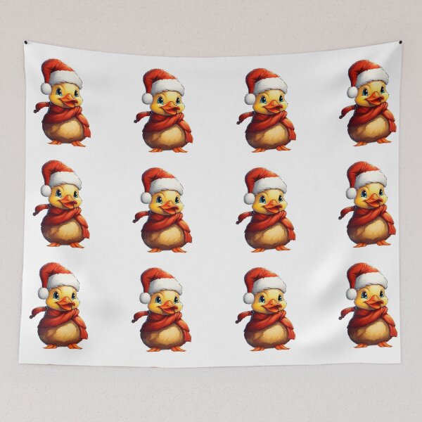 Item preview, Cute Christmas Santa Duck designed and sold by AMONGIFTS.