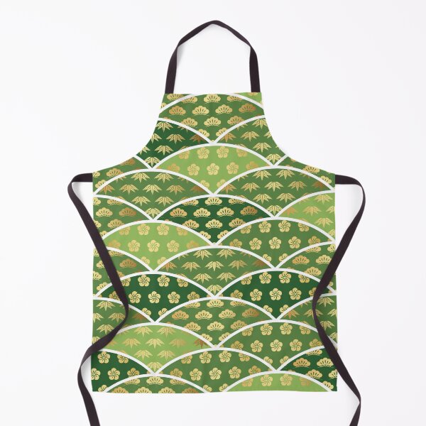 Item preview, Japanese wave pattern Green Geometric designed and sold by Dzhon99.