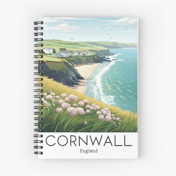 Item preview, A Vintage Travel Illustration of Cornwall - England  designed and sold by GoodOldVintage.