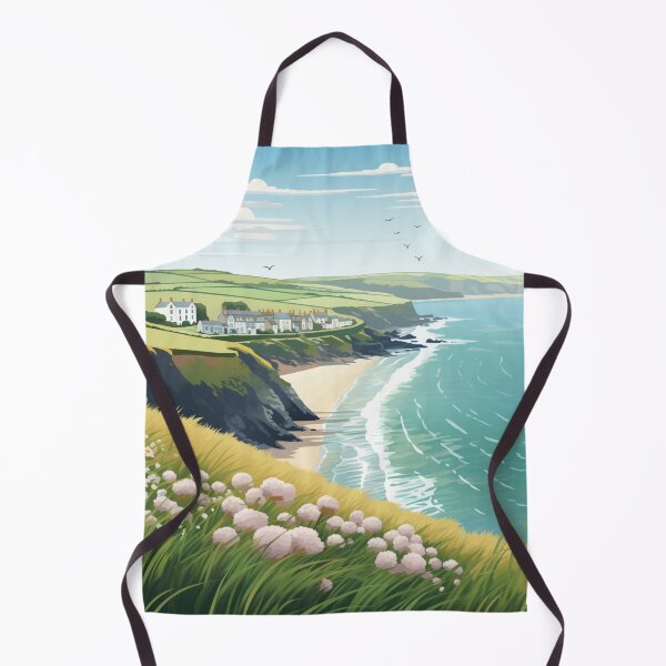 Item preview, A Vintage Travel Illustration of Cornwall - England  designed and sold by GoodOldVintage.