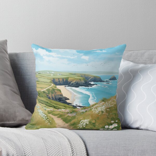 Item preview, A Vintage Travel Illustration of Cornwall - England  designed and sold by GoodOldVintage.