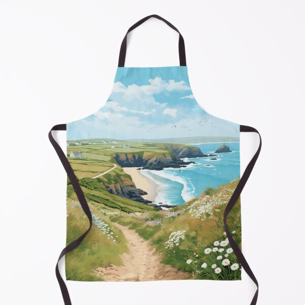 Item preview, A Vintage Travel Illustration of Cornwall - England  designed and sold by GoodOldVintage.
