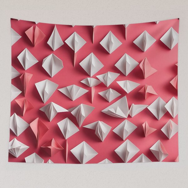Item preview, Origami White & Pink Pattern. designed and sold by ARichArts.
