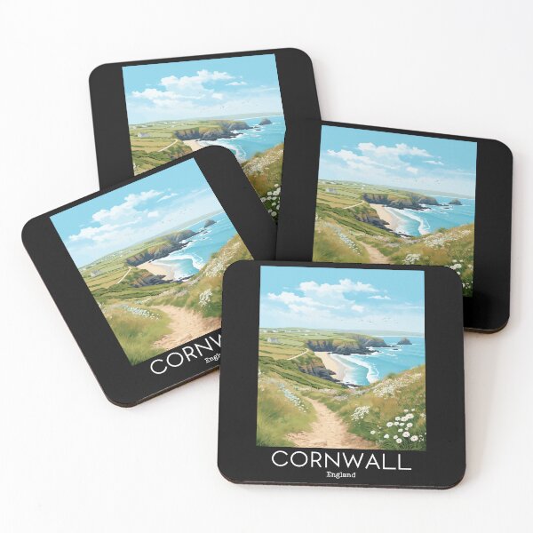 Item preview, A Vintage Travel Illustration of Cornwall - England  designed and sold by GoodOldVintage.