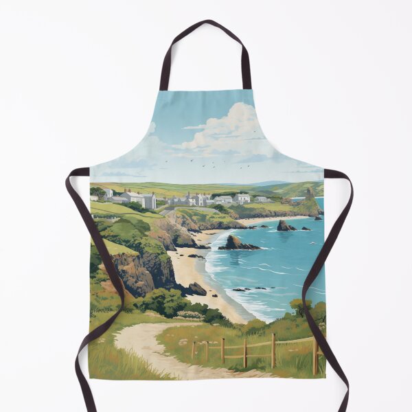 Item preview, A Vintage Travel Illustration of Cornwall - England  designed and sold by GoodOldVintage.