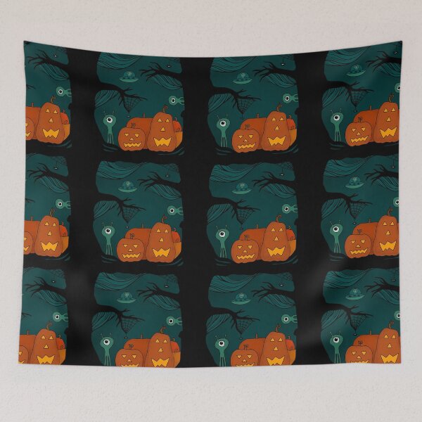 Item preview, Halloween with aliens designed and sold by ChallaDesign.