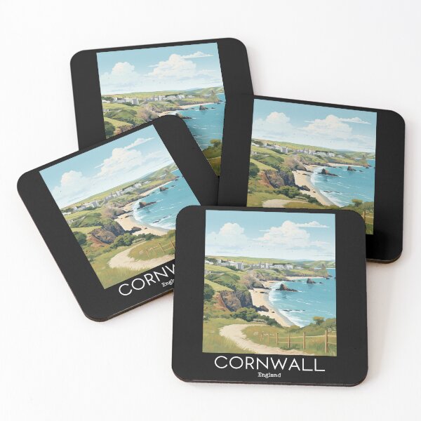 Artikelvorschau, Eine Vintage-Reiseillustration von Cornwall - England entworfen und verkauft von GoodOldVintage.