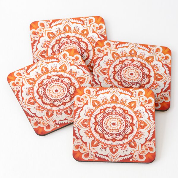 Item preview, Sacred Harmony: The Orange Mandala designed and sold by Cat-Wave-Dream.