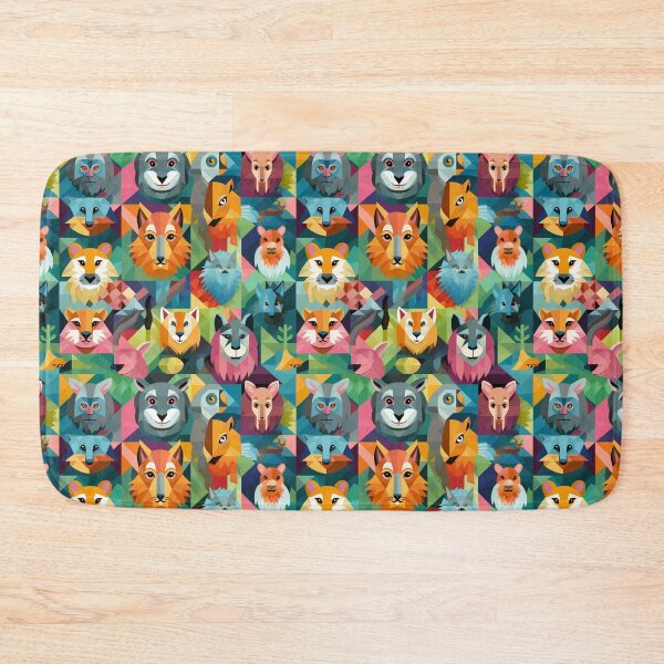 Item preview, Colorful animals seamless pattern 07 designed and sold by Phumtanis66.