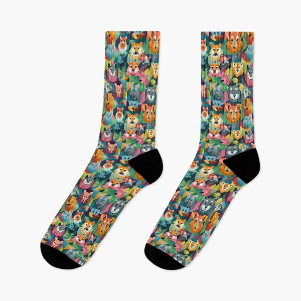 Item preview, Colorful animals seamless pattern 07 designed and sold by Phumtanis66.