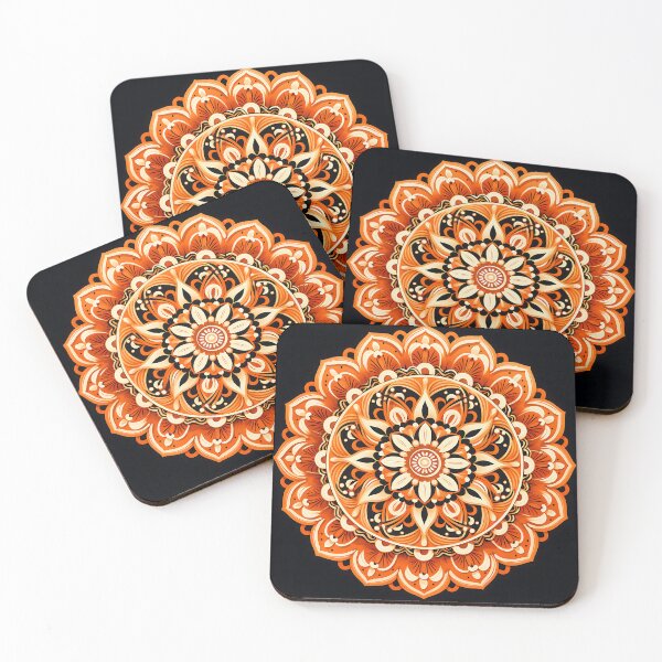 Item preview, Sacred Harmony: The Orange Mandala designed and sold by Cat-Wave-Dream.