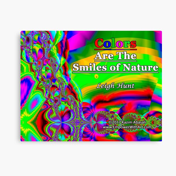 Colors Are The Smiles of Nature Canvas Print