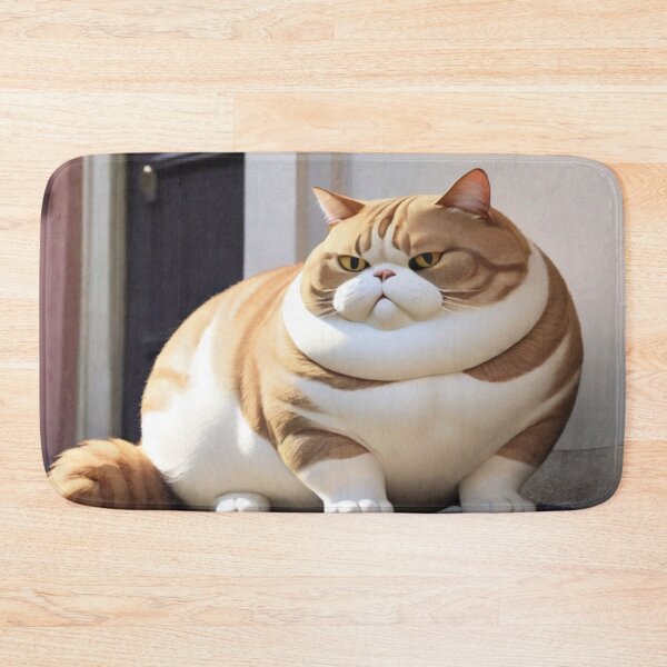 Item preview, Fat Tan and White Cat On Porch designed and sold by KoliBabb.