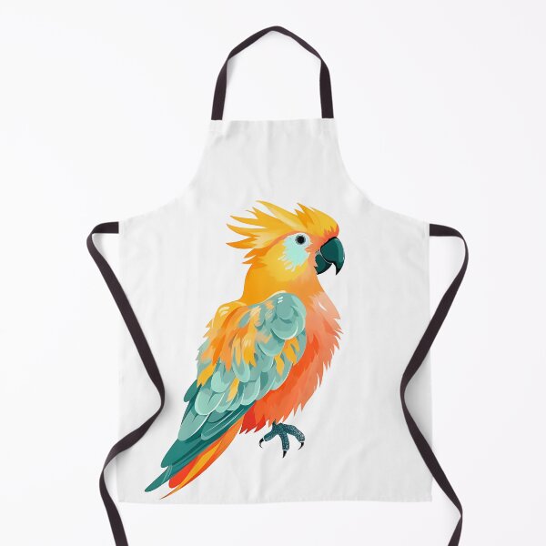 Item preview, African Parrot. Cool collared cockatoo parrot. For printing stickers, posters, prints on a T-shirt designed and sold by Anastasiia Yurevych.