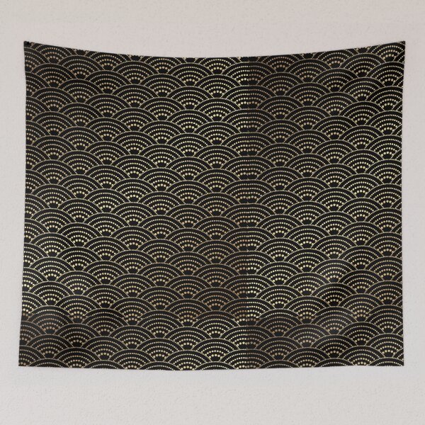 Item preview, Asian Floral Gold Pattern designed and sold by Dzhon99.