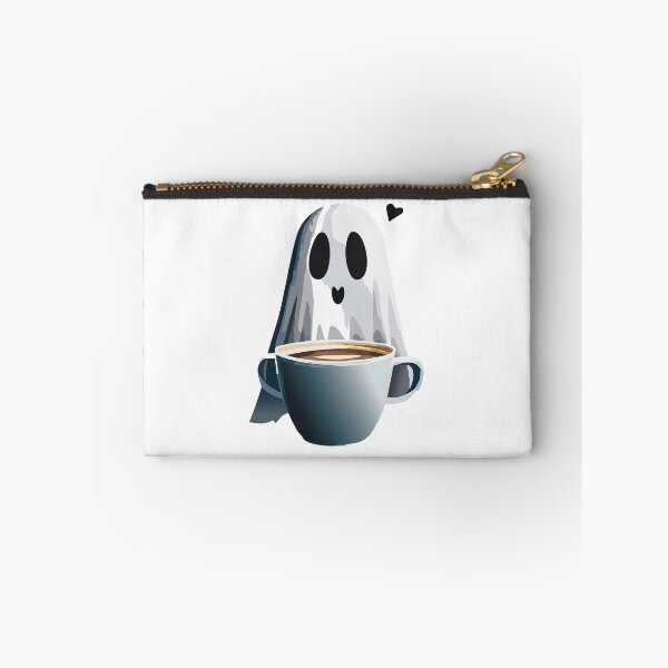 Item preview, Ghost with a cup of coffee and heart designed and sold by lilsatschnt.