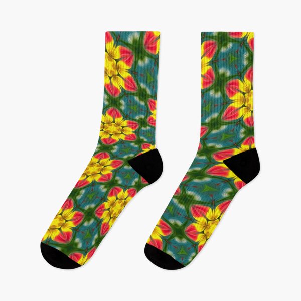 Artikelvorschau, Rosa und gelbe Blumen entworfen und verkauft von Patternflower.