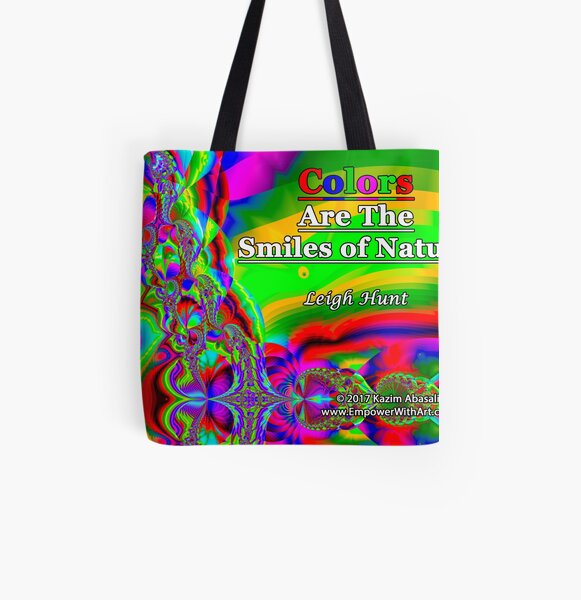Colors Are The Smiles of Nature All Over Print Tote Bag