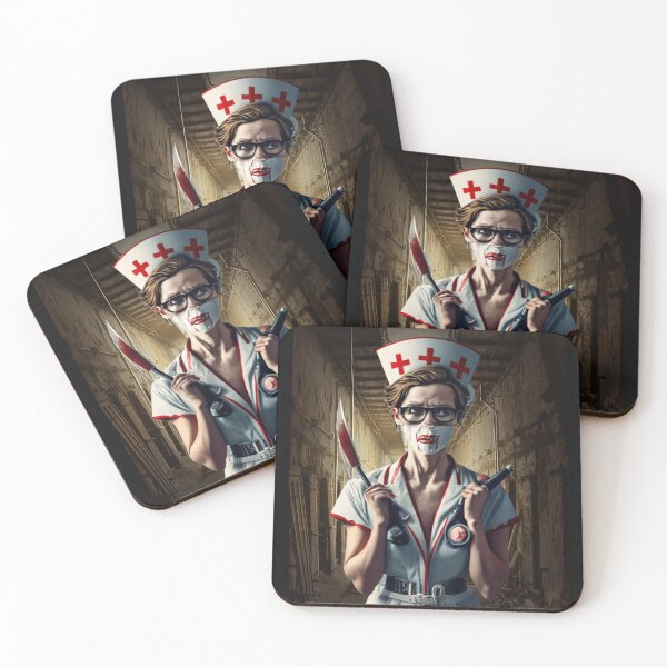 Item preview, Halloween Nurse - knife her weapon designed and sold by Print4Shirt4You.