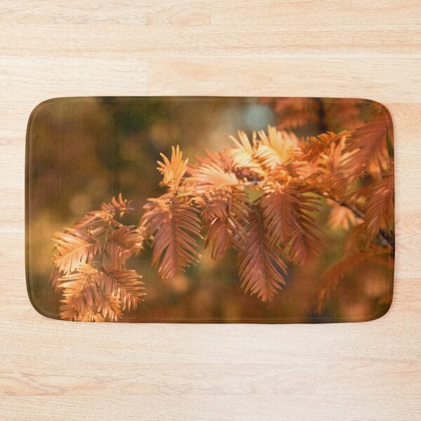 Item preview, Autumnal Tamarack Branch in Rich Orange designed and sold by Georgia Mizuleva.
