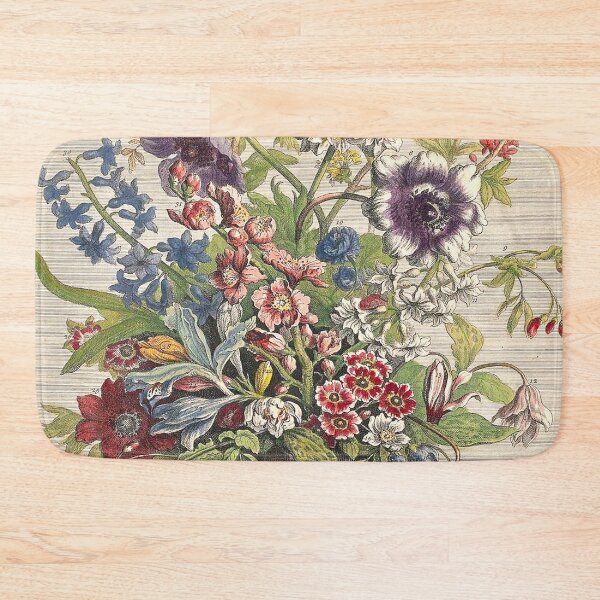 Item preview, February, from The Twelve Months of Flowers, by Robert Furber (1732) High definition designed and sold by MINDTHECHERRY.