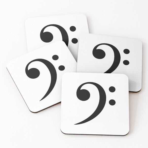 Aperçu de l'œuvre Symbole de clé de fa (noir) créée et vendue par STUDIO-72.