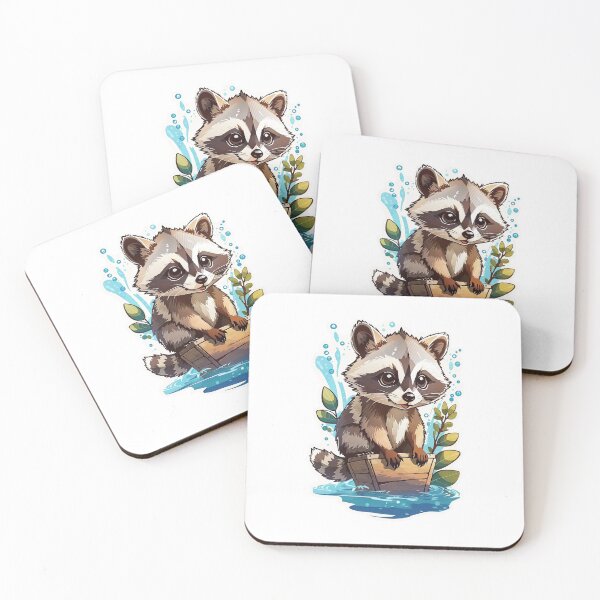 Item preview, Aqua Racoon  designed and sold by LabZoidd.