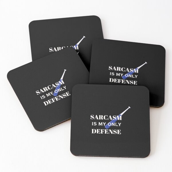 Item preview, sarcasm is my only defense(white) designed and sold by creativerooney.