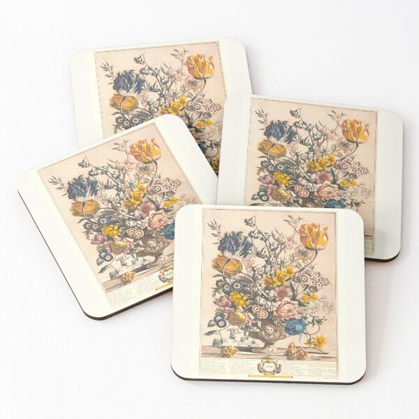 Item preview, April, from The Twelve Months of Flowers, by Robert Furber (1732) High definition designed and sold by MINDTHECHERRY.