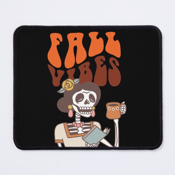 Item preview, Funny Skeleton reading a book and enjoying Coffee and fall vibes designed and sold by Reda Ls ⭐️⭐️⭐️⭐️⭐️.