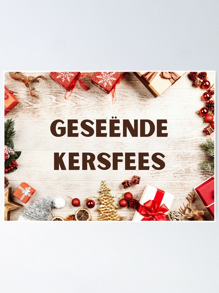 Feliz Natal!, Merry Christmas!, Afrikaans: Geseënde Kersfe…