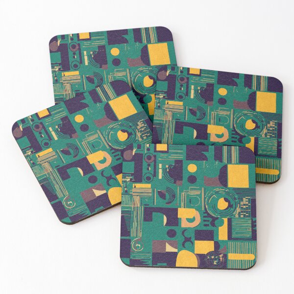 Item preview, Bauhaus pattern - "Green and yellow" designed and sold by Hemindway.