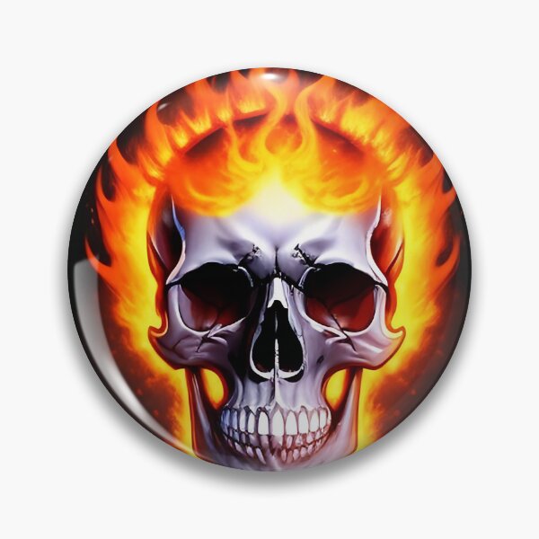Item preview, Firey skull designed and sold by Sureshmoksh.