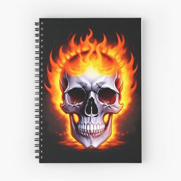 Item preview, Firey skull designed and sold by Sureshmoksh.